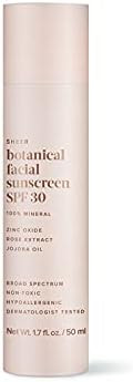 Evereden Sheer Botanical Face Sunscreen SPF 30, 1.7 fl oz. | 100% Mineral Sunscreen with Zinc Oxi... | Amazon (US)