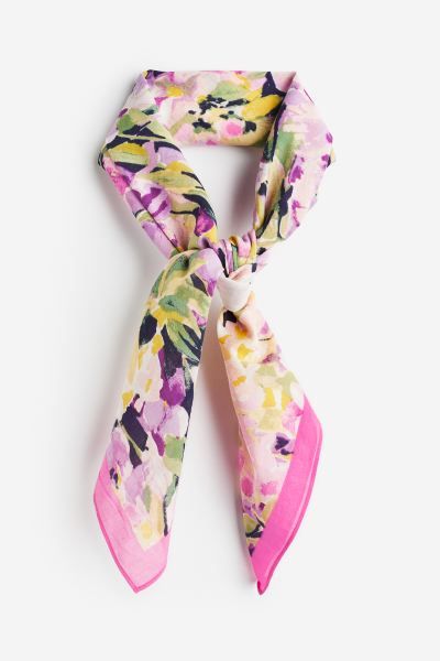 Patterned Cotton Scarf | H&M (US + CA)