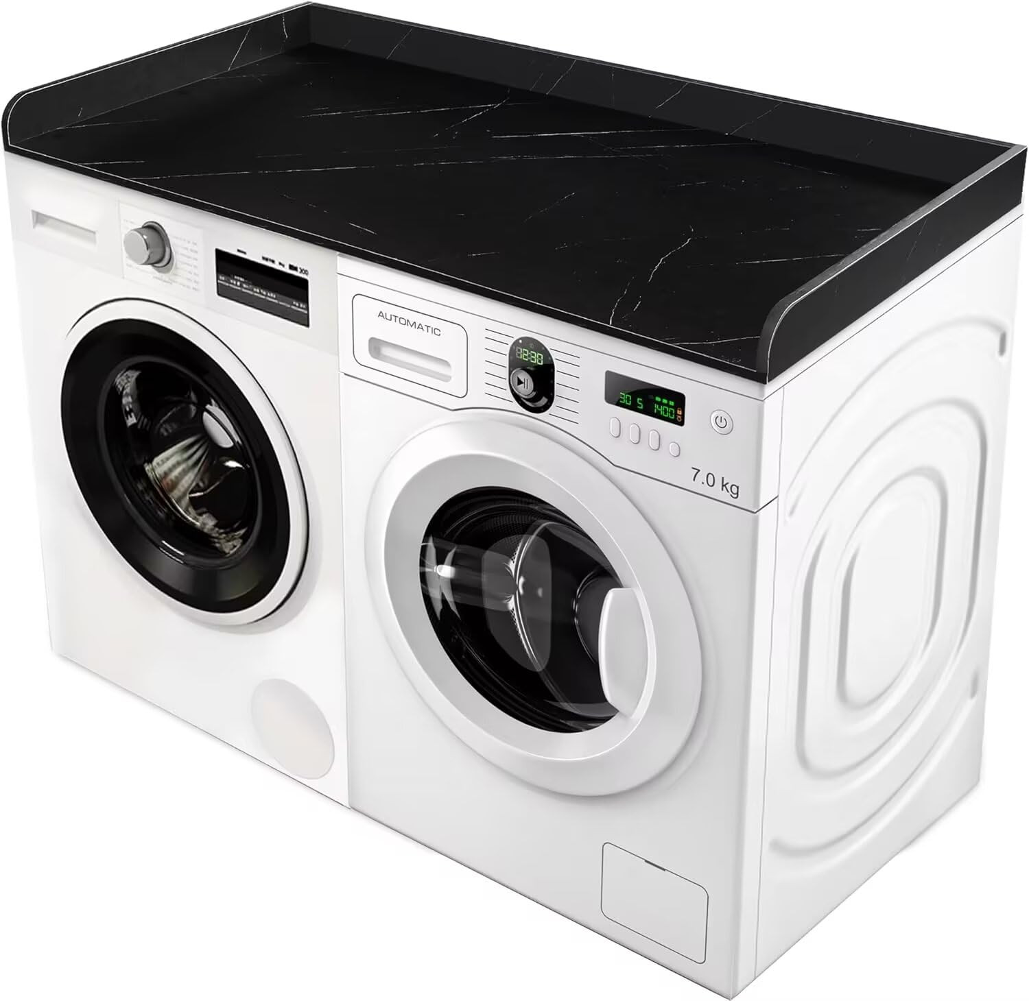 Washer Dryer Countertop with Non-Slip Pad, Multi Layer Solid Wood Washer and Dryer Countertop wit... | Amazon (US)