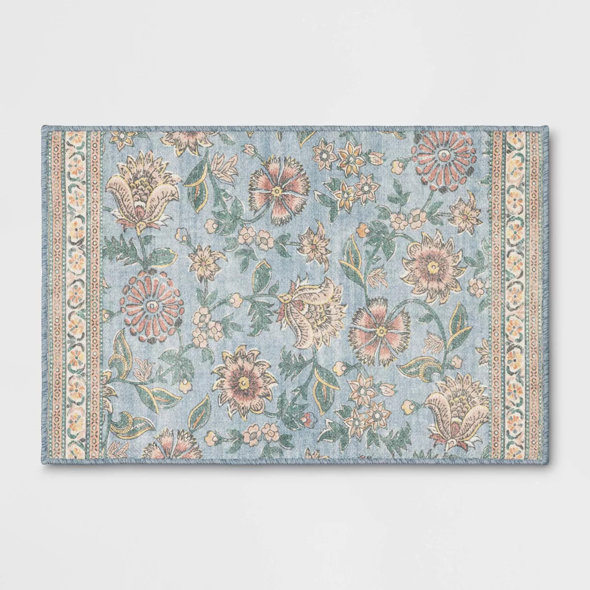 2'x3' Laurel Comfort Mat Accent Rug Blue - Threshold™ | Target