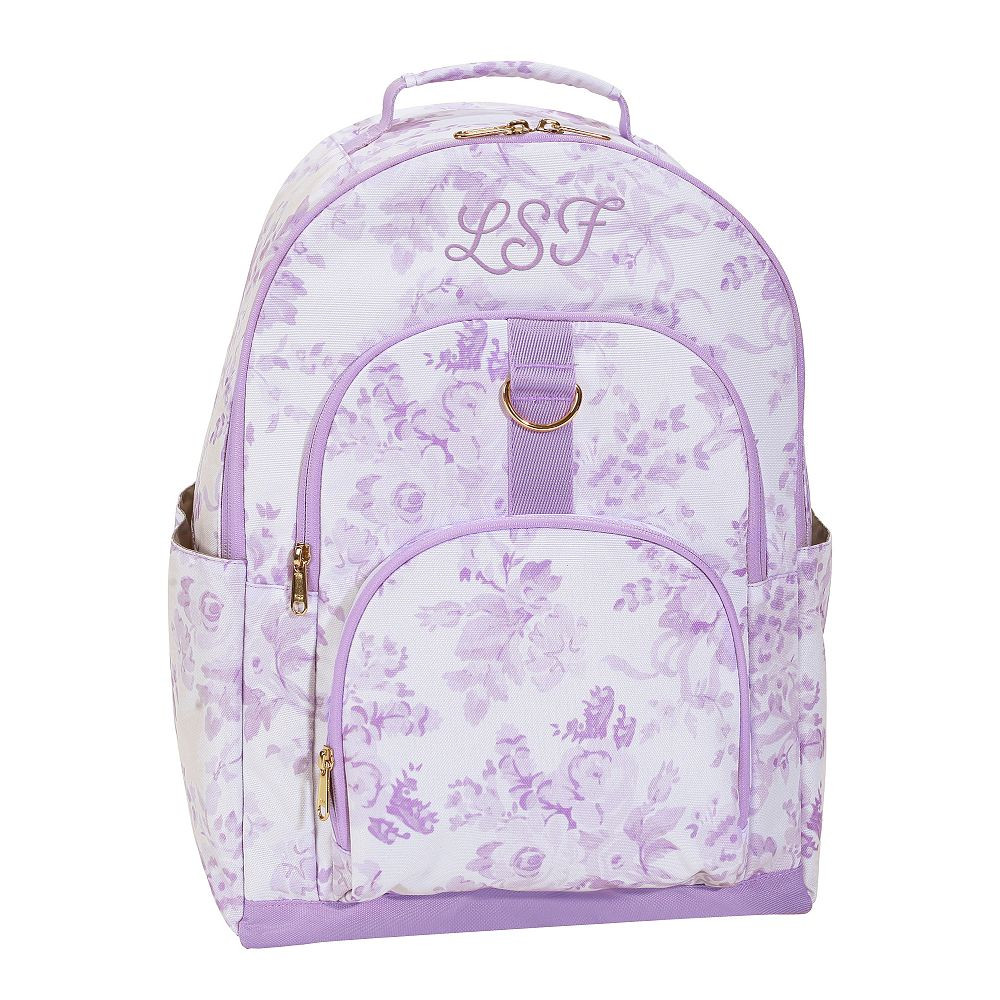 Gear-Up LoveShackFancy Lavender Damask Backpack | Pottery Barn Teen