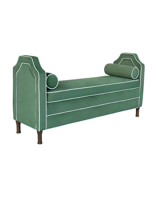 60x30 Armed Bench With Bolster Pillows | Chairs & Seating | Marshalls | Marshalls