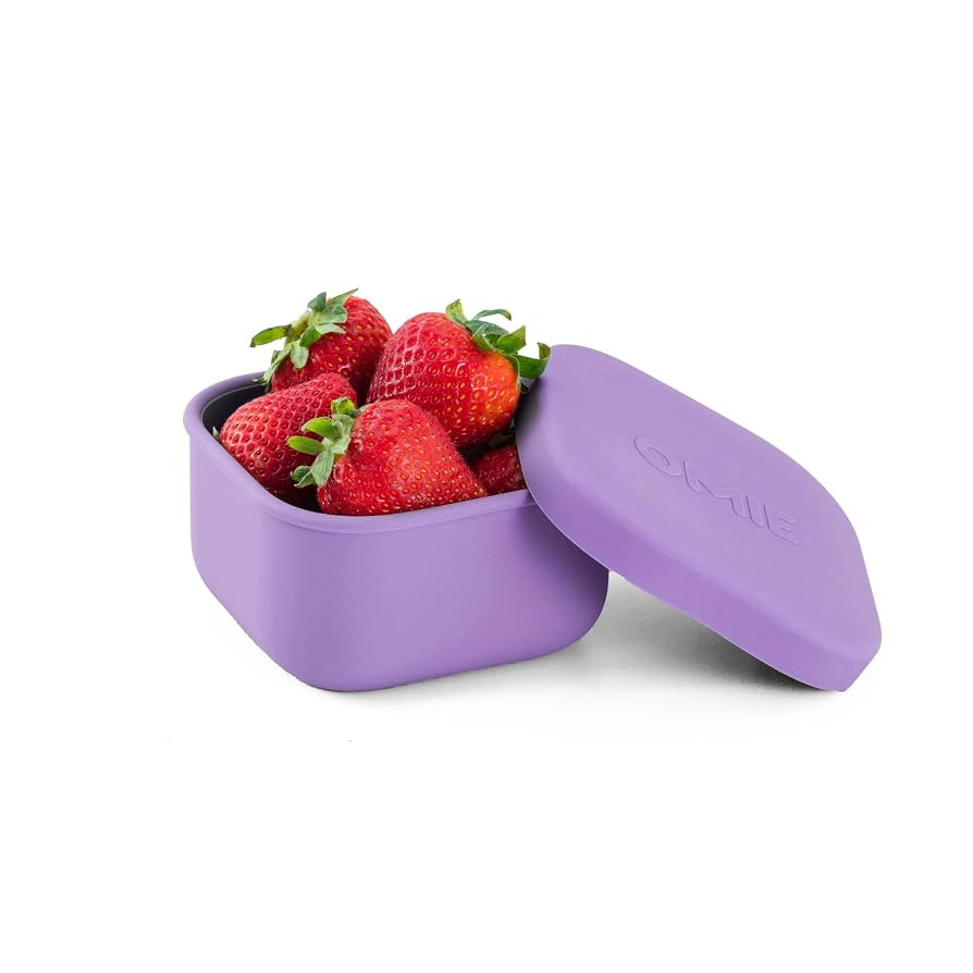 OmieBox Silicone Leakproof Snack Containers To Go, Food Storage Containers with Lid, School Lunch... | Amazon (US)