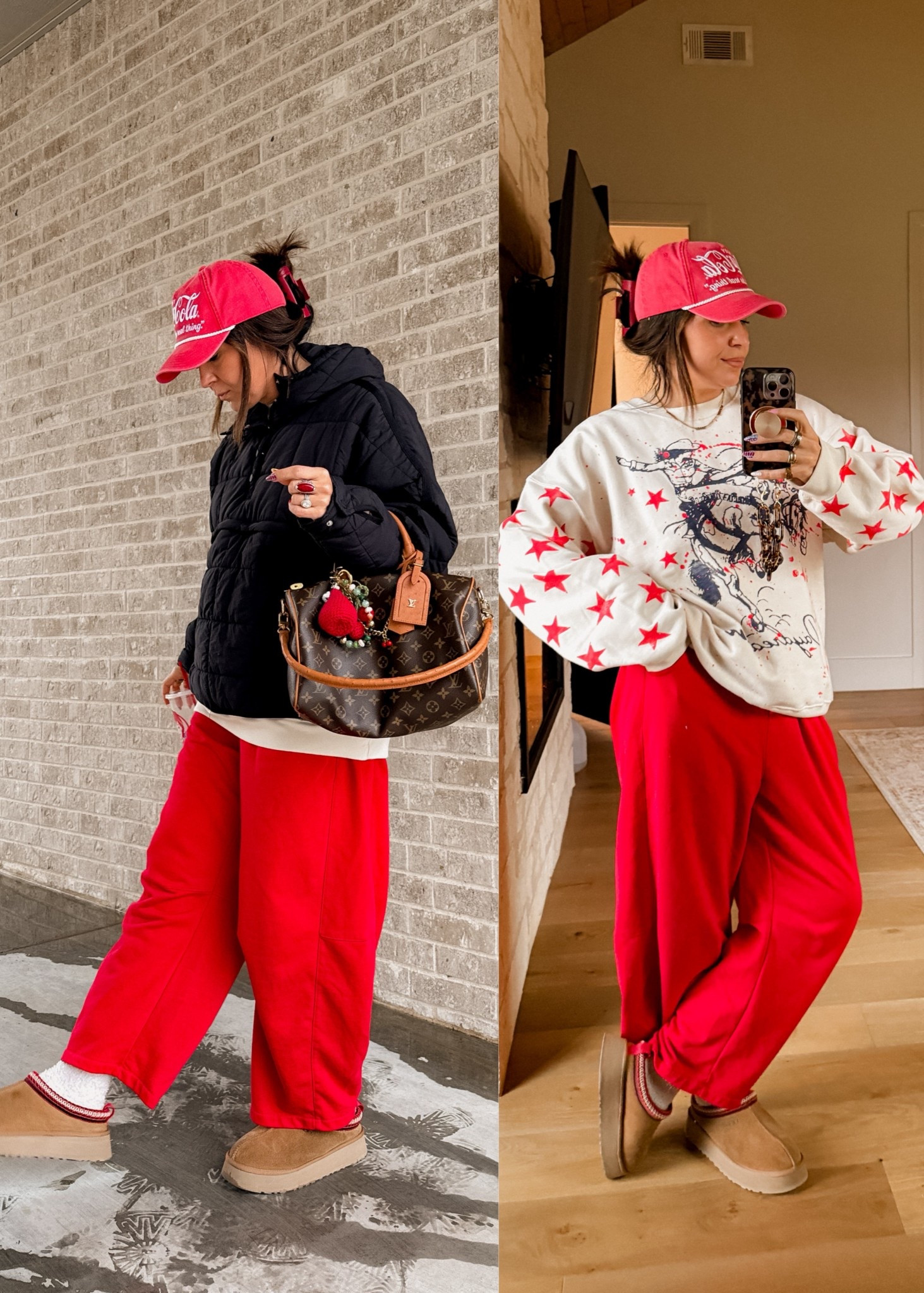 Casual cold day outfit
Sweatshirt: XL
Jacket: XL
Barrel Sweats: xxl

Amazon options listed I also own and are equally is good!


#LTKMidsize #LTKootd #LTKOver40