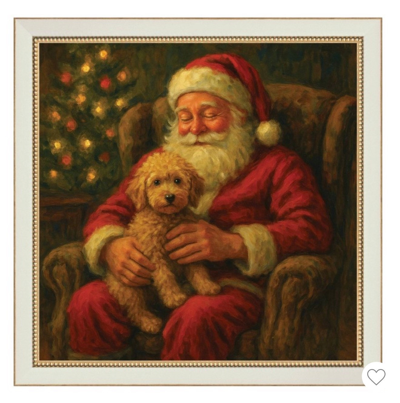 Santa with a dog Xmas wall art 

#LTKSeasonal #LTKSaleAlert #LTKHome