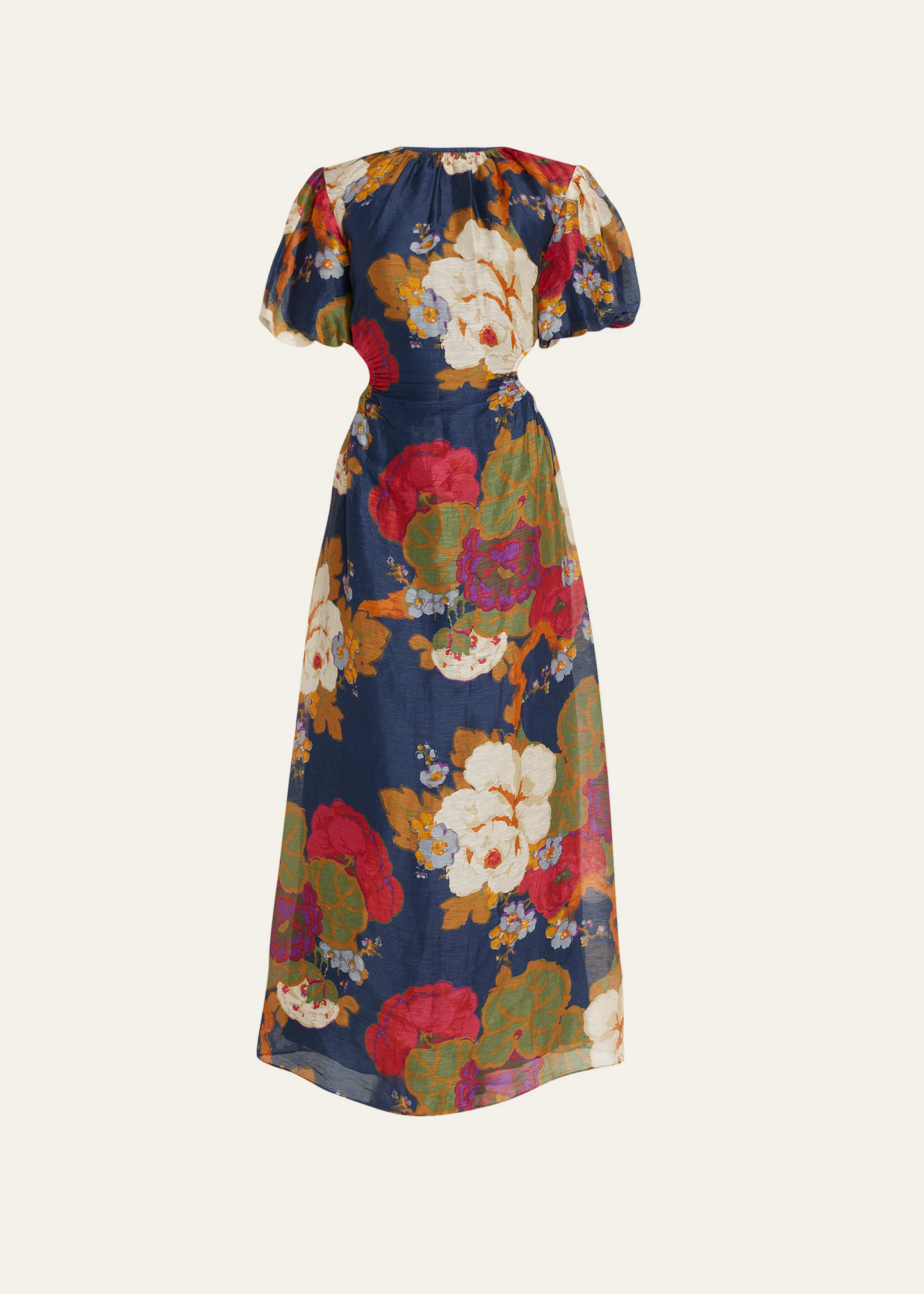 Bonita Floral Puff Sleeve Gown | Bergdorf Goodman