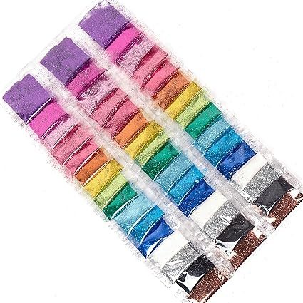 Horizon Group USA Assorted Glitter Packs , Pack of 48, Neon, Glitter, Metallic Colors | Amazon (US)