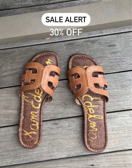 All-time favorite every day sandals are on a rare sale! 30% off 

Color saddle leather 

- linked to other fave sandals on sale! 

#LTKSaleAlert #LTKShoeCrush