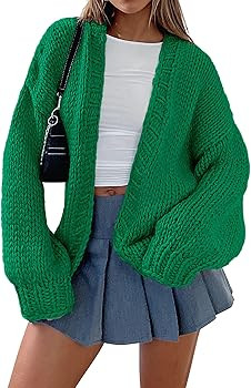 PRETTYGARDEN Womens Cardigan Sweaters 2025 Spring Fall Trendy Chunky Knit Outerwear Outfits Fashi... | Amazon (US)
