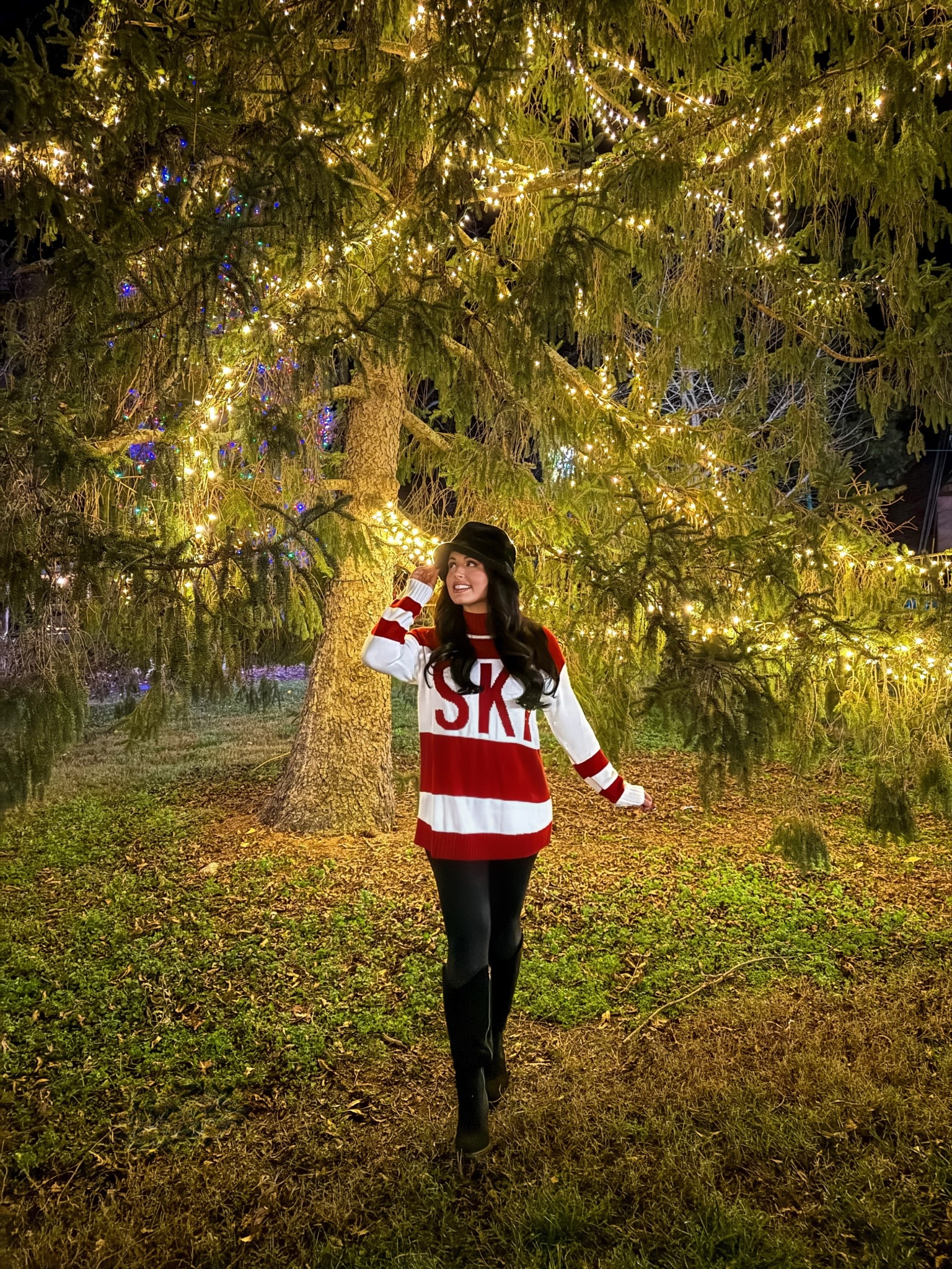 Under $40 Amazon ski sweater (small, 5+ colors), under $20 fur hat and under $30 Amazon leather leggings (tts) #founditonamazon 

#LTKFindsUnder50 #LTKSaleAlert #LTKHoliday