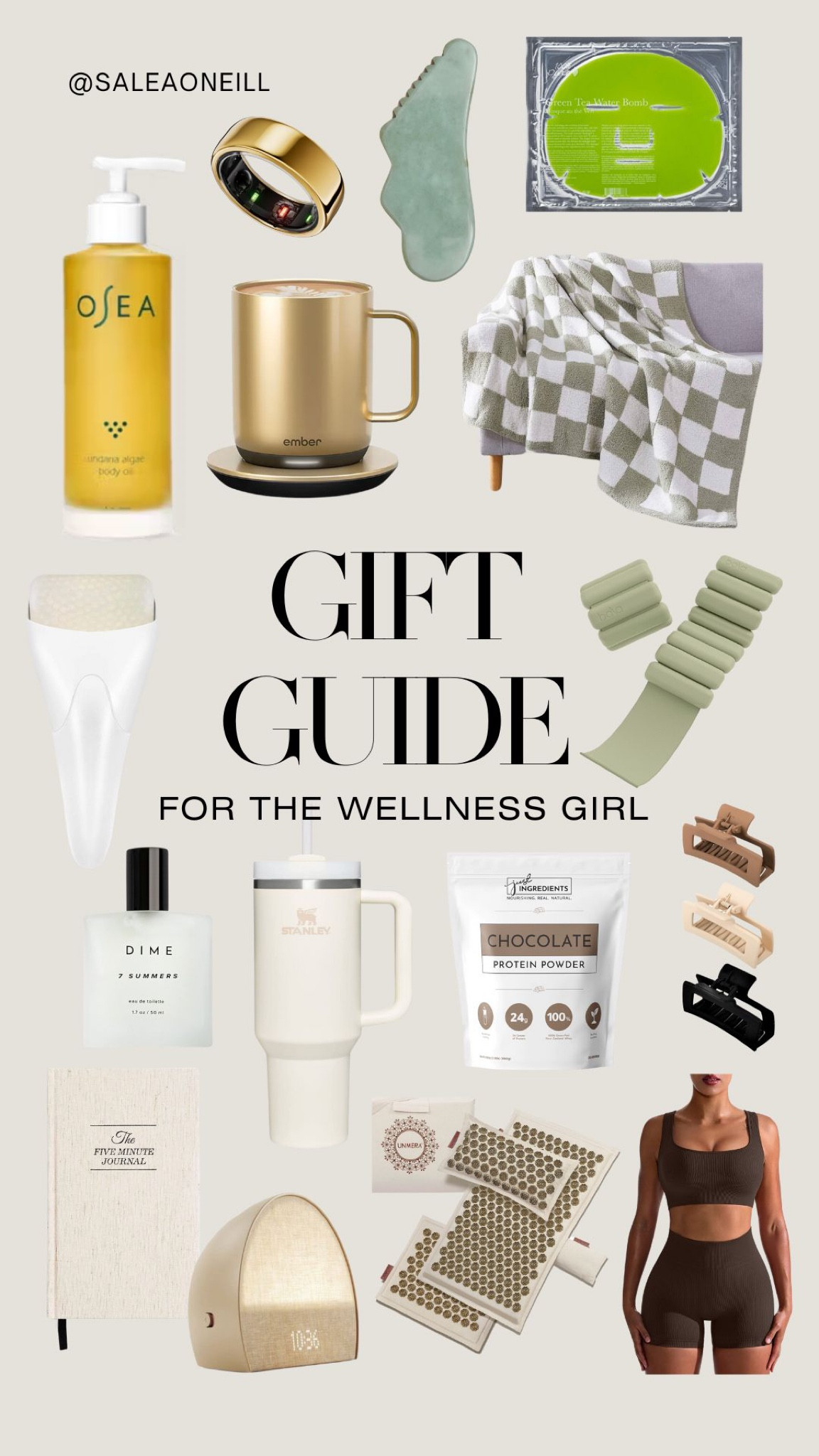 holiday gift guide!! 🌿 protein powder (just ingredients) and gua sha (primally pure) can’t be linked

discount codes: 
osea - salea10
dime beauty - salea
primally pure - salea10

gift guide for her, wellness gift guide, wellness gifts

#LTKHoliday #LTKGiftGuide #LTKxPrime