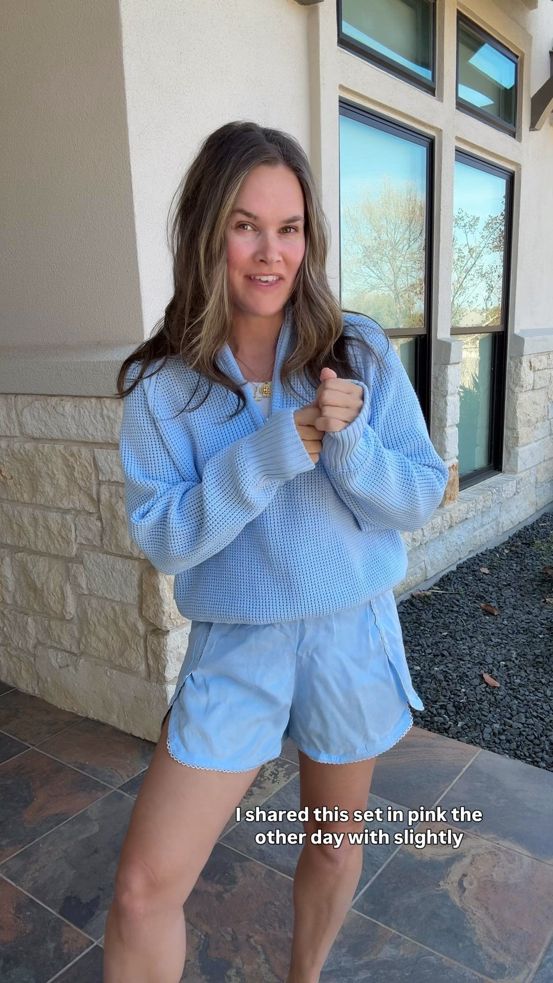  Is this not the perfect set going into spring?!  This Aerie matching set = soft, flattering, and the easiest one-and-done outfit for errands or school pickup. Effortless but elevated. 👏👌


#LTKootd #LTKSaleAlert #LTKOver40