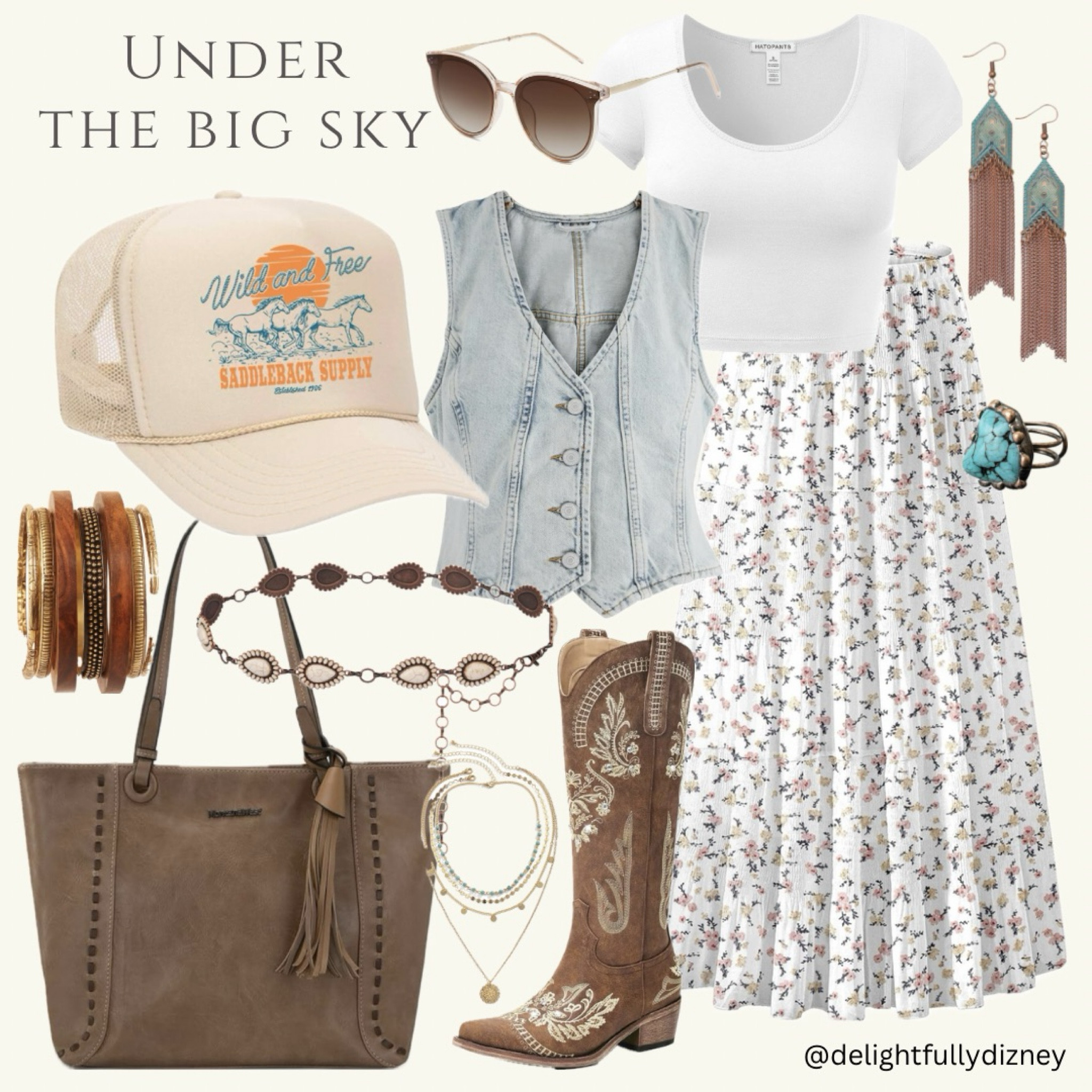 Country Concert Outfit
Night one of Under the Big Sky country music festival outfit. I love this light, comfortable summer outfit. Each piece can be worn in multiple ways. Also one of my all time favorite bags and on sale right now for only $12! Everything comes in a range of sizes. 

#LTKSaleAlert #LTKMidsize #LTKStyleTip