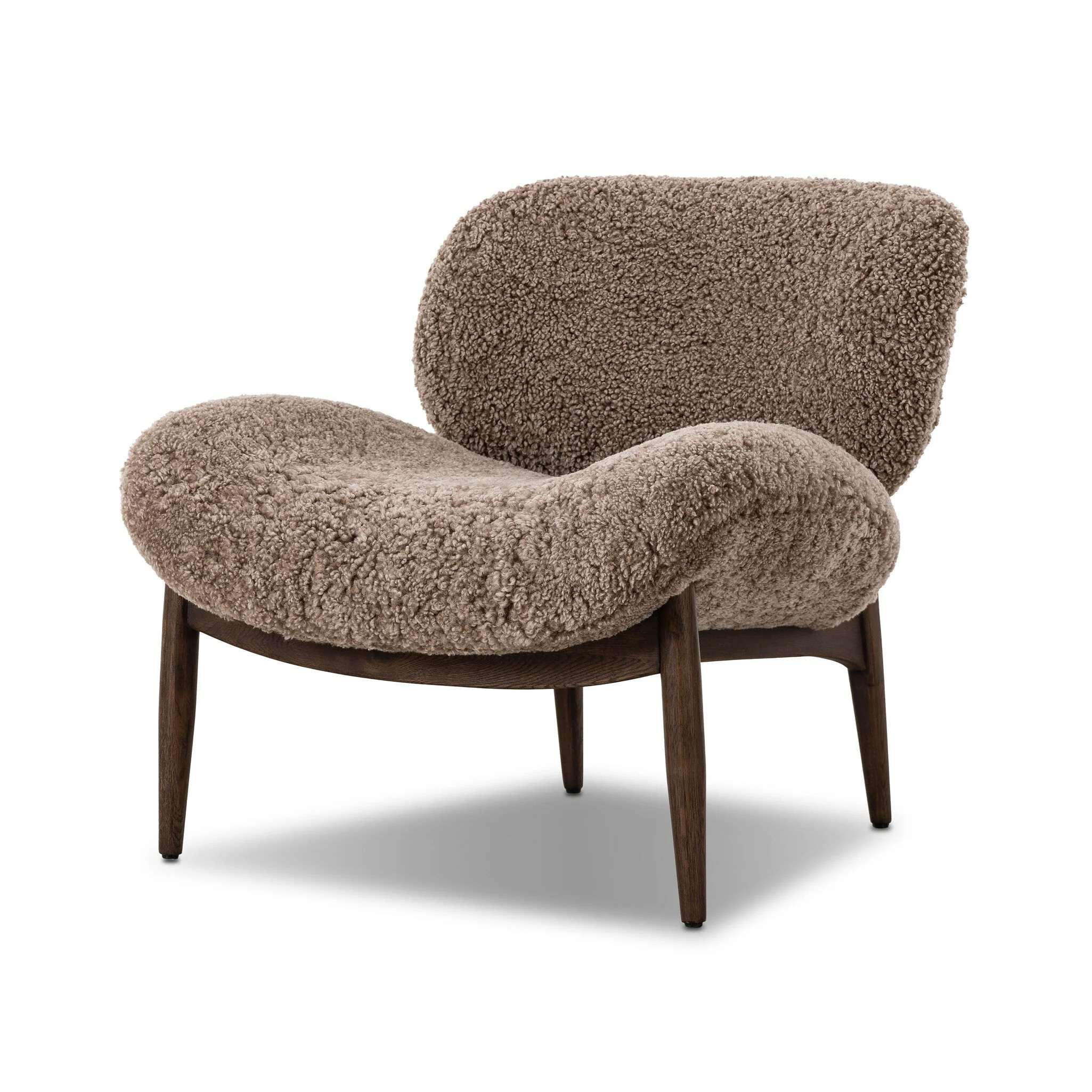 Four Hands Celine Chair in Taupe Shearling | The Addison West
