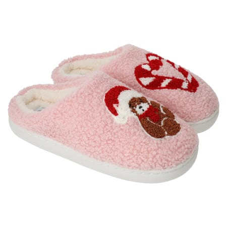 Ladies Sherpa Christmas Slippers | Five Below