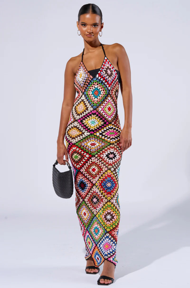 DONT LET ME GO CROCHET MAXI DRESS | AKIRA