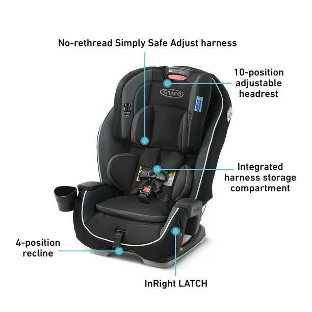 Graco® Milestone® 3-in-1 Convertible Child Car Seat, Gotham | Walmart (US)