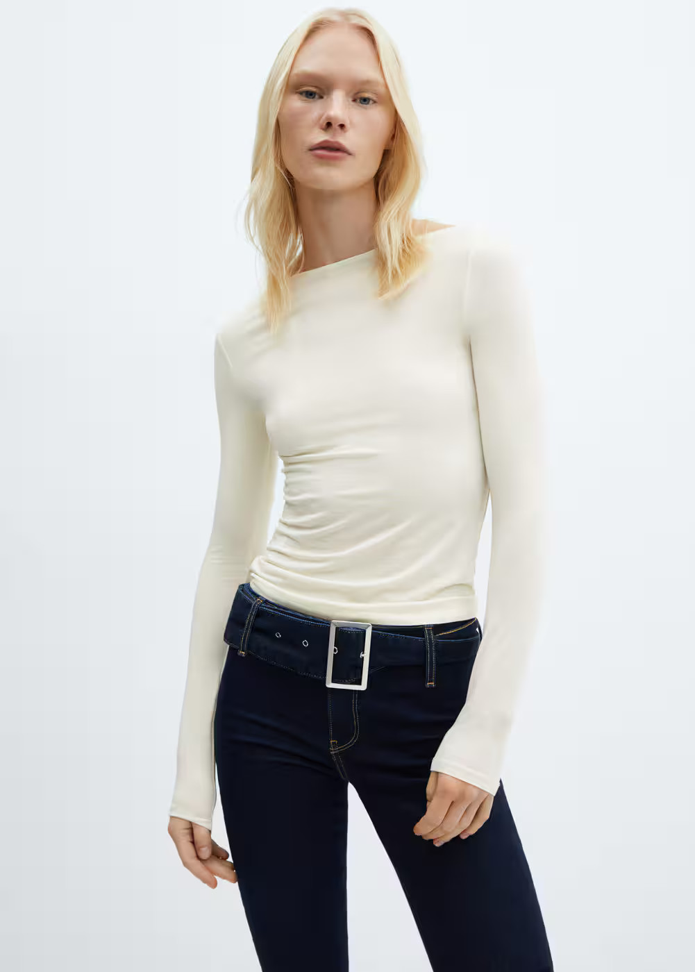 Boat-neck lyocell t-shirtREF. 57007912-DUCHESS-LM | MANGO (US)