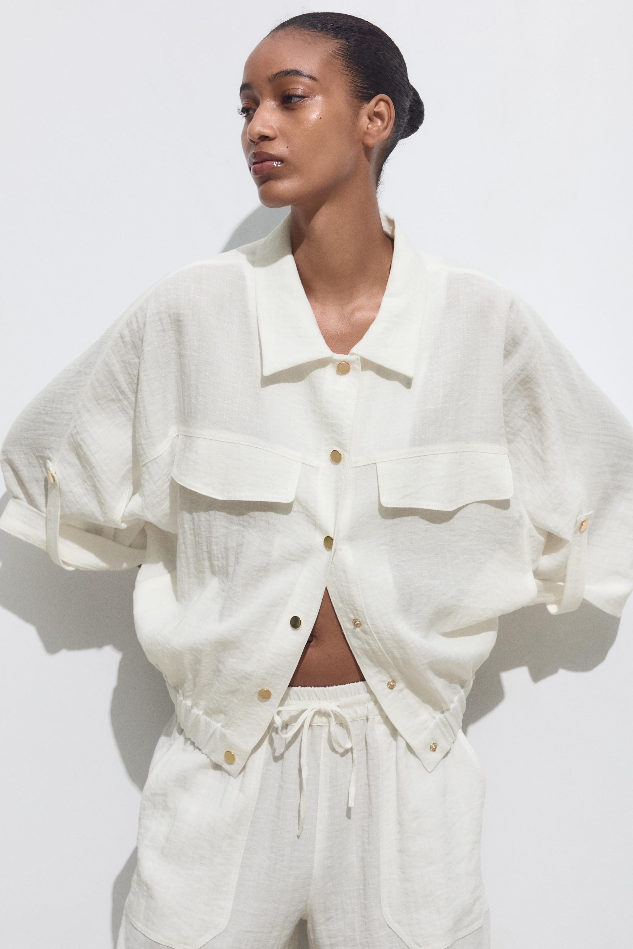 SHORT SLEEVE SAFARI SHIRT | Zara US