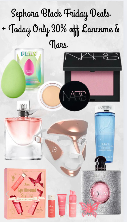Sephora Black Friday is HERE — today only Lancôme and NARS are 30% off. Perfect time to grab some luxe beauty must-haves or treat yourself to those staples you love.

#SephoraSale #BlackFriday #Lancome #NARS #BeautyDeals #MakeupFavorites #HolidayBeauty 

 #LTKCyberWeek #LTKGiftGuide #LTKSaleAlert