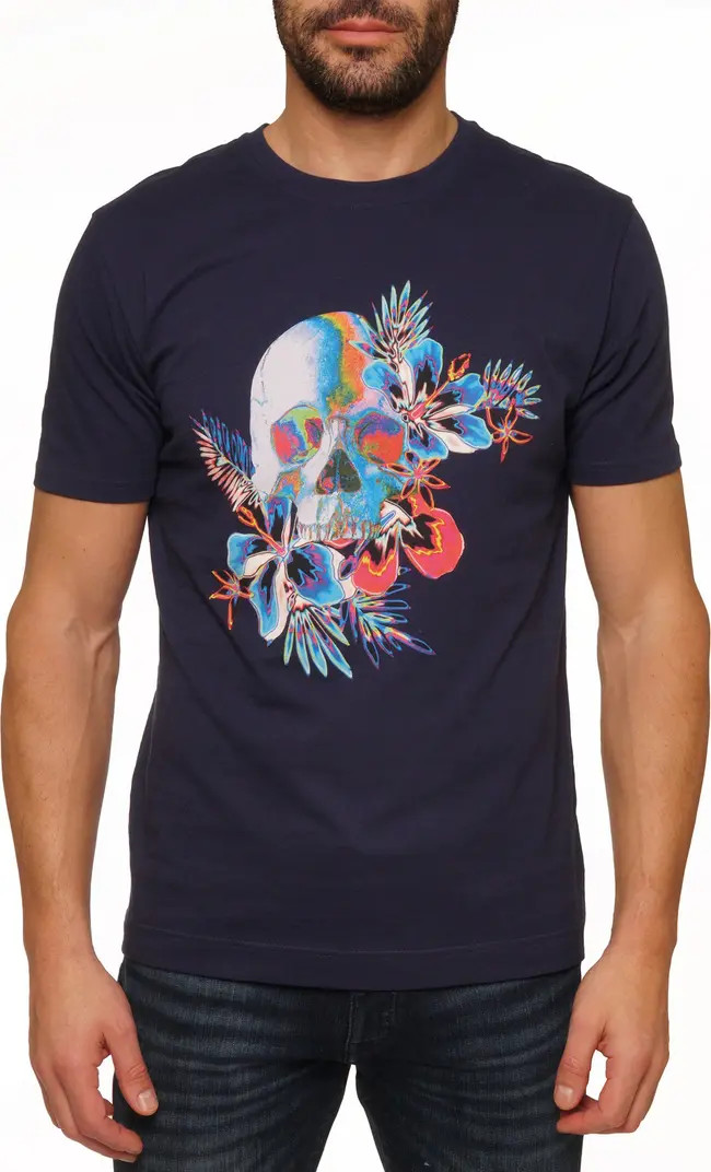 Robert Graham Tropical Skull Graphic T-Shirt | Nordstromrack | Nordstrom Rack
