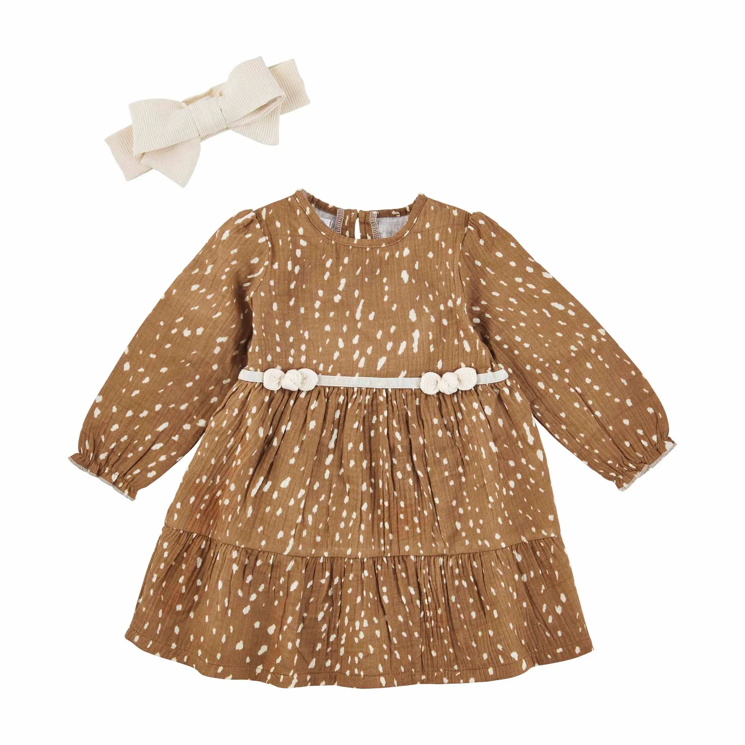 Fawn toddler dress set | Mud Pie (US)
