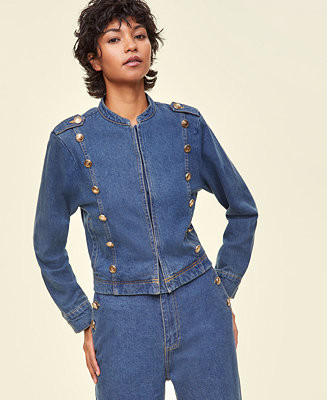 Women's Minnie Majorette Denim Jacket, Created for Macy's | Macy's