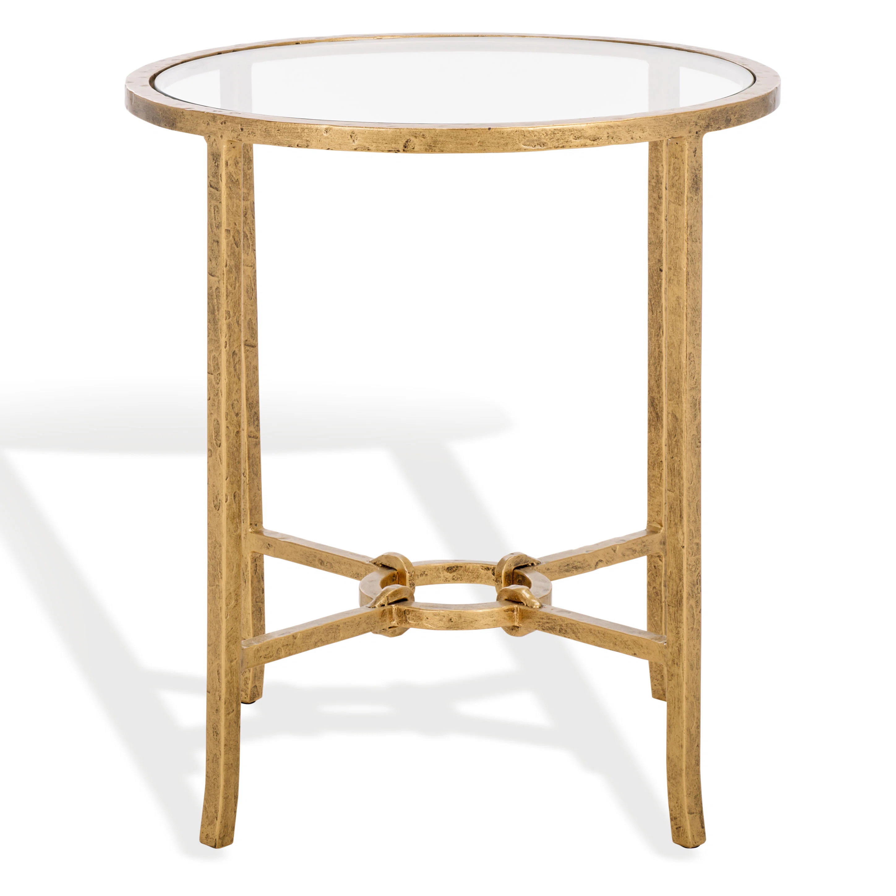 Myrtise Forged Metal Round Accent Table | Wayfair North America