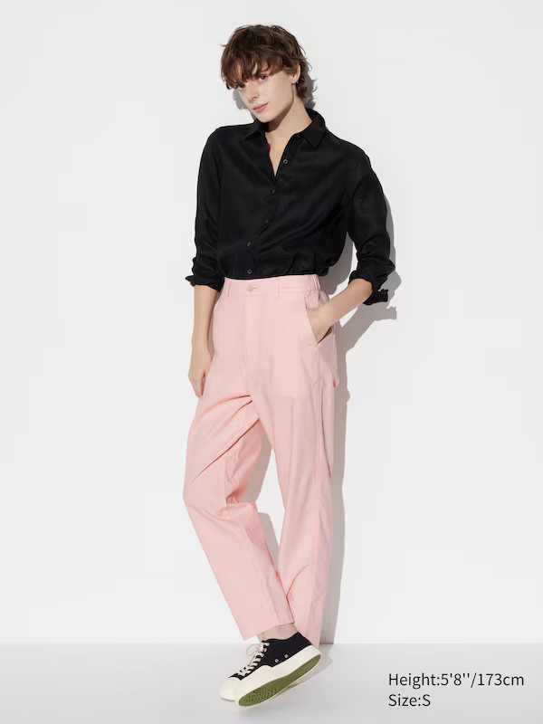 Linen Cotton Tapered Pants (Tall) | UNIQLO (US)