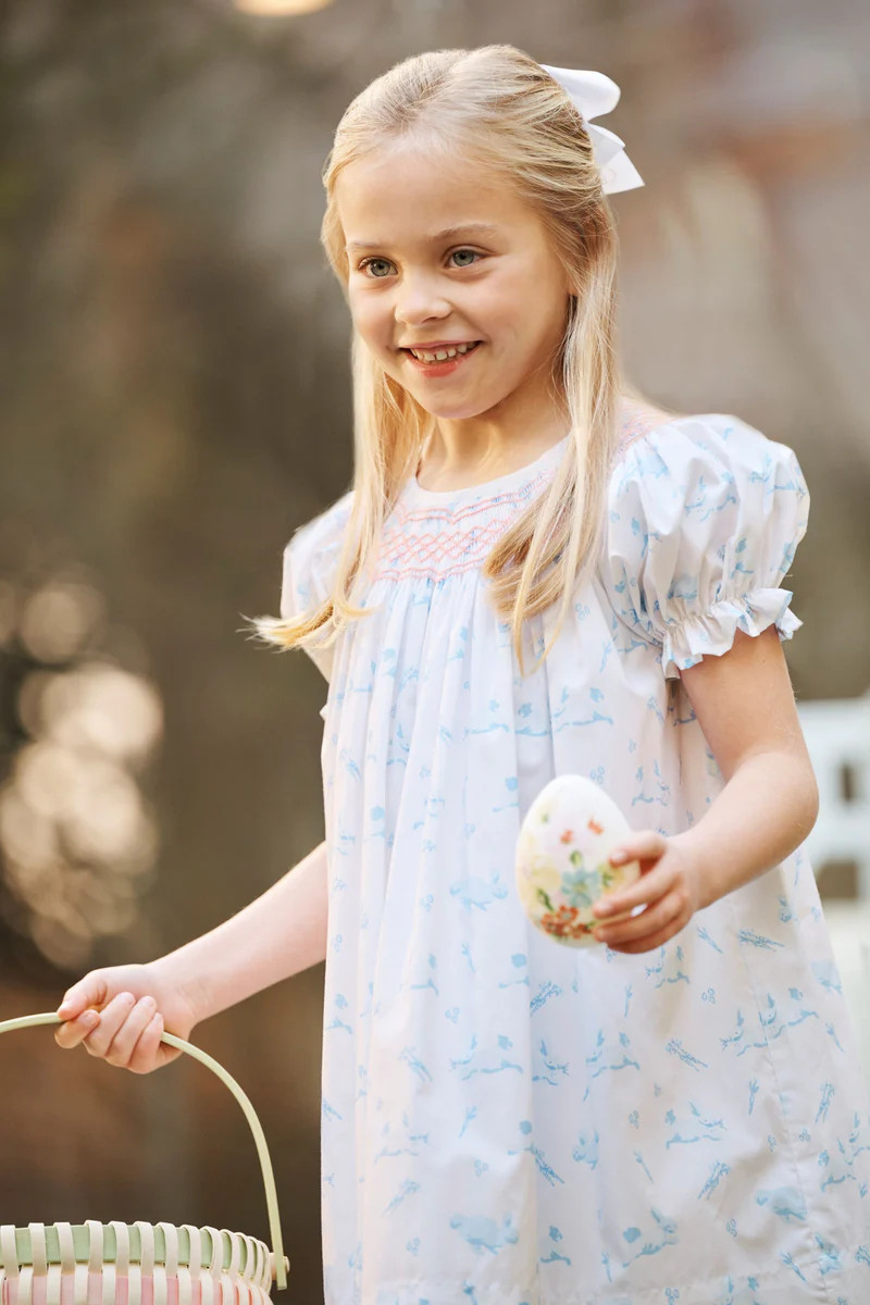 Short Sleeve Sandy Smocked Dress | The Beaufort Bonnet Company