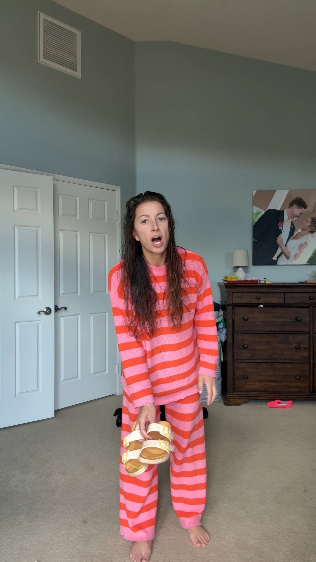 i’ve had this adorable, comfortable, almost like wearing pjs set from amazon for over a year and a half and it’s still holding up. i have it in a medium, but i would order a small now if i was buying it again. there are lots of cute color combinations.

i can’t find the link to my exact oversized scrunchie, but i’m obsessed with those. they’re so great.

i linked the exact crz yoga leggings i’m wearing, but the cranberry color i bought them in isn’t available anymore.

the blue top and pink jeans are older too. the top is a bodysuit from zara, and the jeans are old from gap, so i can’t link those anymore either.

#LTKootd #LTKdayinmylife #LTKmomlife