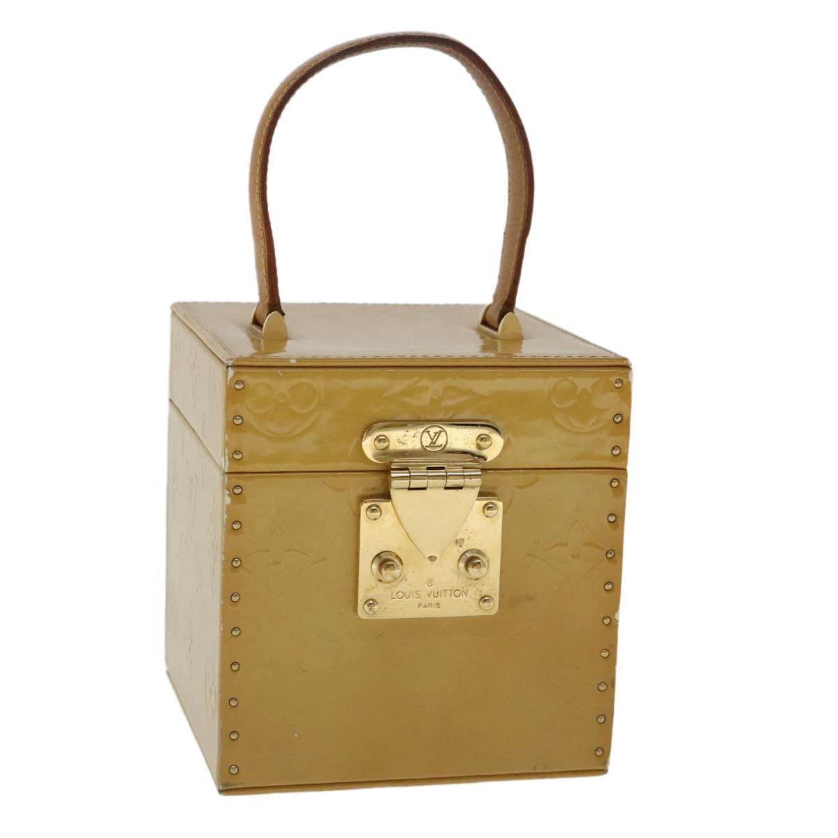 LOUIS VUITTON Monogram Vernis Bleecker Cosmetic Pouch Beige M91002 LV Auth 97098 | eBay | eBay US