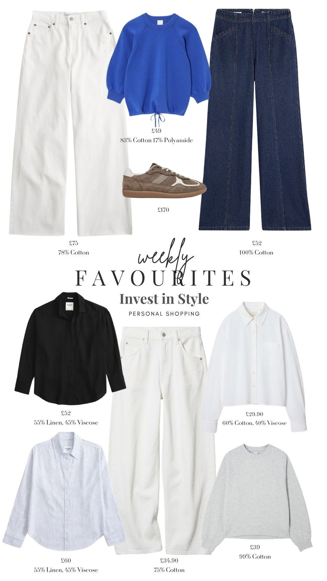 Weekly Favourites 🤍

Wardrobe Staples, Spring Style, Spring Fashion, Spring Outfit, Spring Knitwear, White Jeans, White Shirt, Linen Shirt, Striped Shirt, Jeans, Suede Trainers  

 #LTKuk #LTKspring #LTKeurope