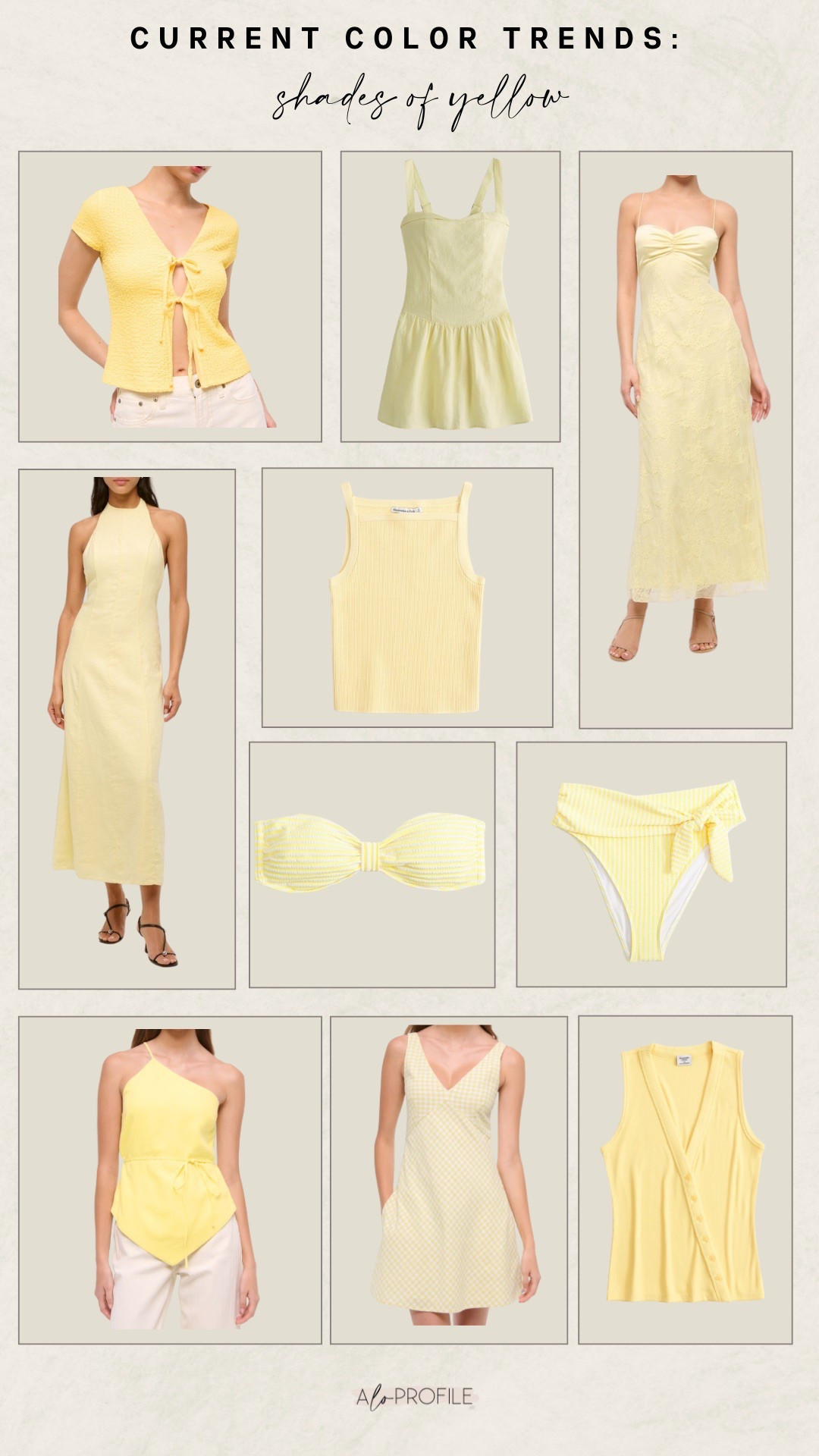 Current Color Trends: Buttery Yellow // Abercrombie, spring trends, spring style, spring outfits, spring wardrobe, summer trends, summer outfits, vacation style, vacation outfits, resort wear