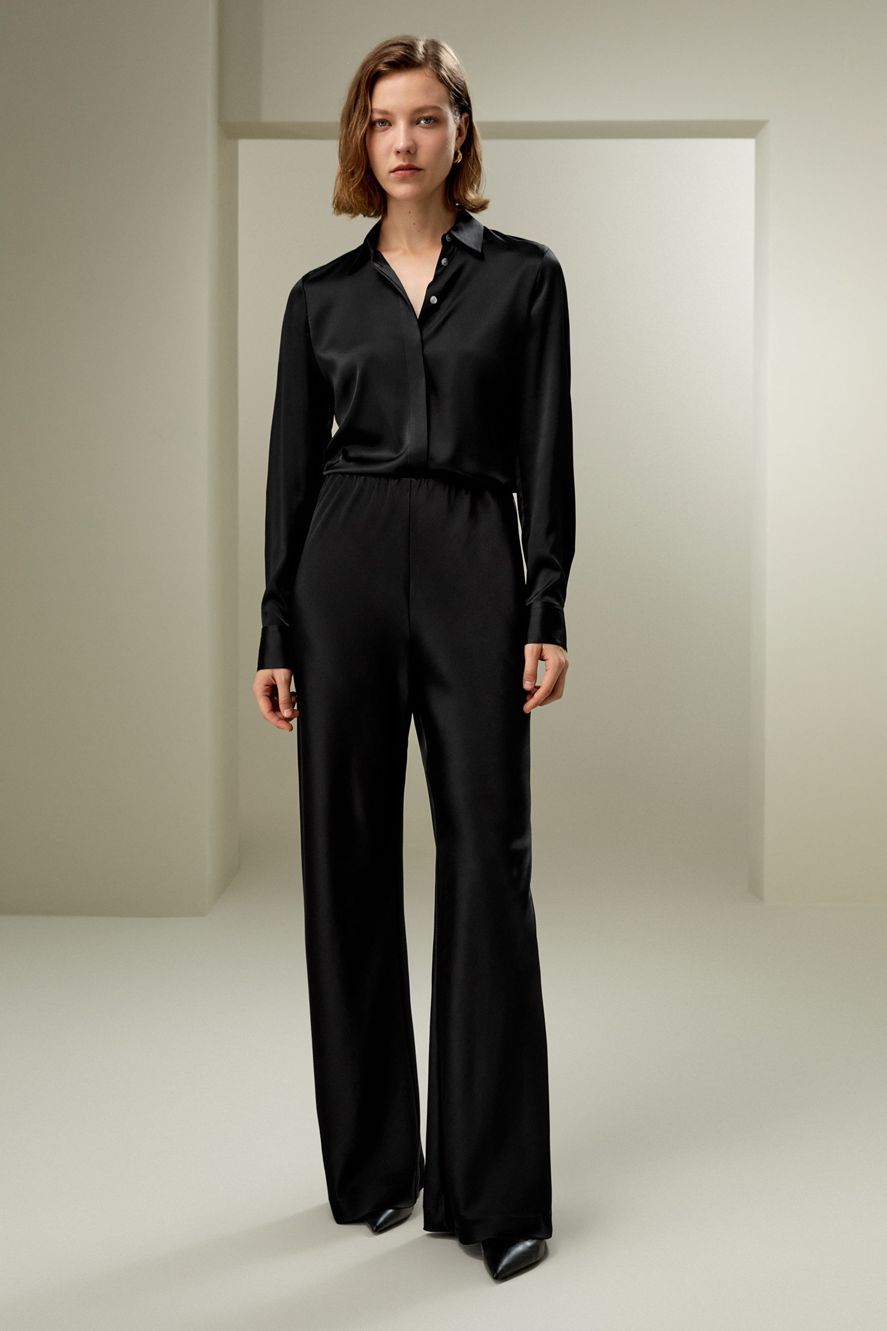 Full bias cut silk pants | LILYSILK