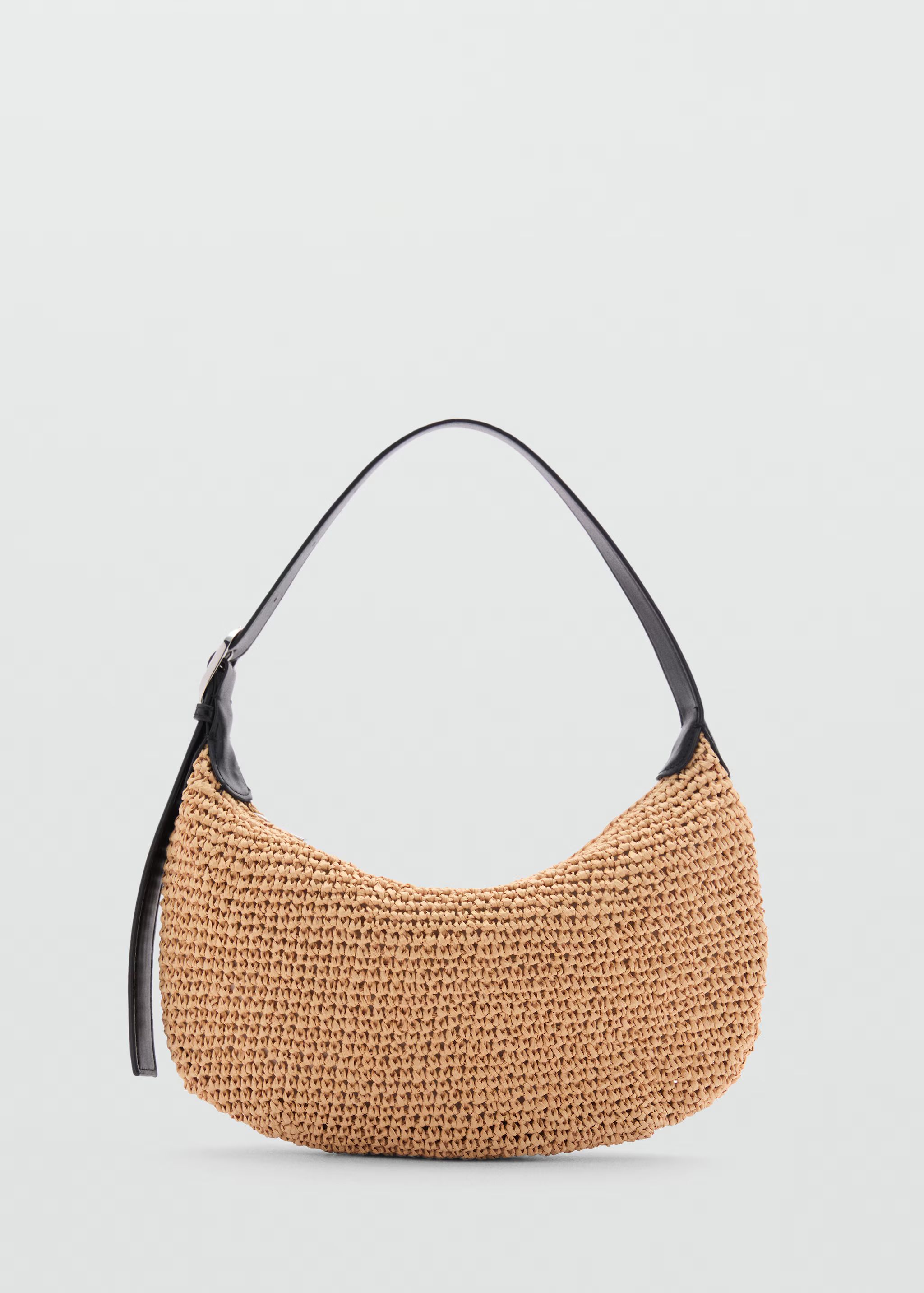 Natural fibre shoulder bag - Woman | MANGO United Kingdom | MANGO (UK)