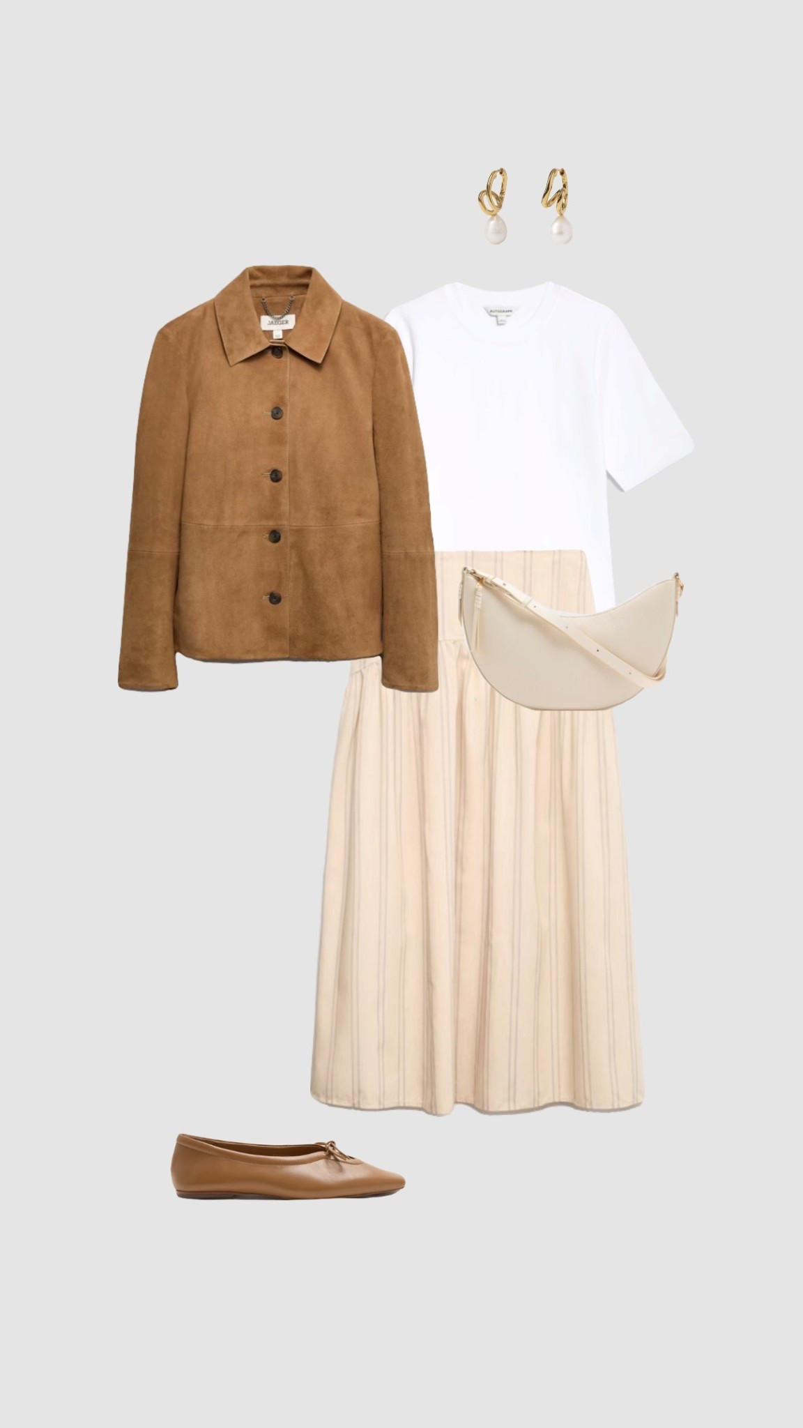 Spring Outfit 🌼

Matching shirt available with this skirt to make a gorgeous spring - summer co-ord 🤩

• linen pink striped midi skirt tan suede button jacket ballet flats workwear work outfit white premium cotton T-shirt cream slouchy shoulder bag smart casual outfits date day outfits city break vacation holiday outfit Europe trip outfit Easter dresses vacation womens outfit 2026 •



#LTKFashionMonth 

#LTKuk #LTKspring