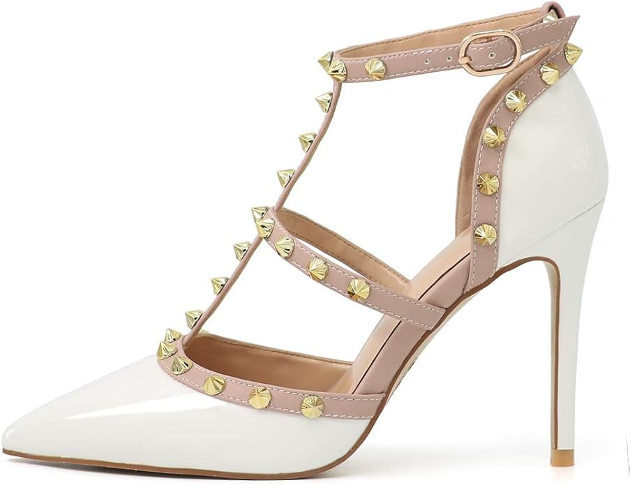 Eithy Women's Slingbacks Mid High Heels Strappy Summer Shoes Pointy Toe Party Daily Wear Evening ... | Amazon (US)