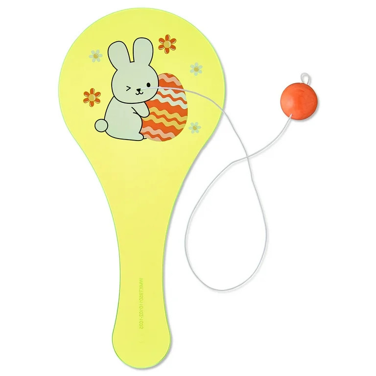 Bunny and Egg Paddle Ball Party Favor, Green, Easter by Way To Celebrate | Walmart (US)