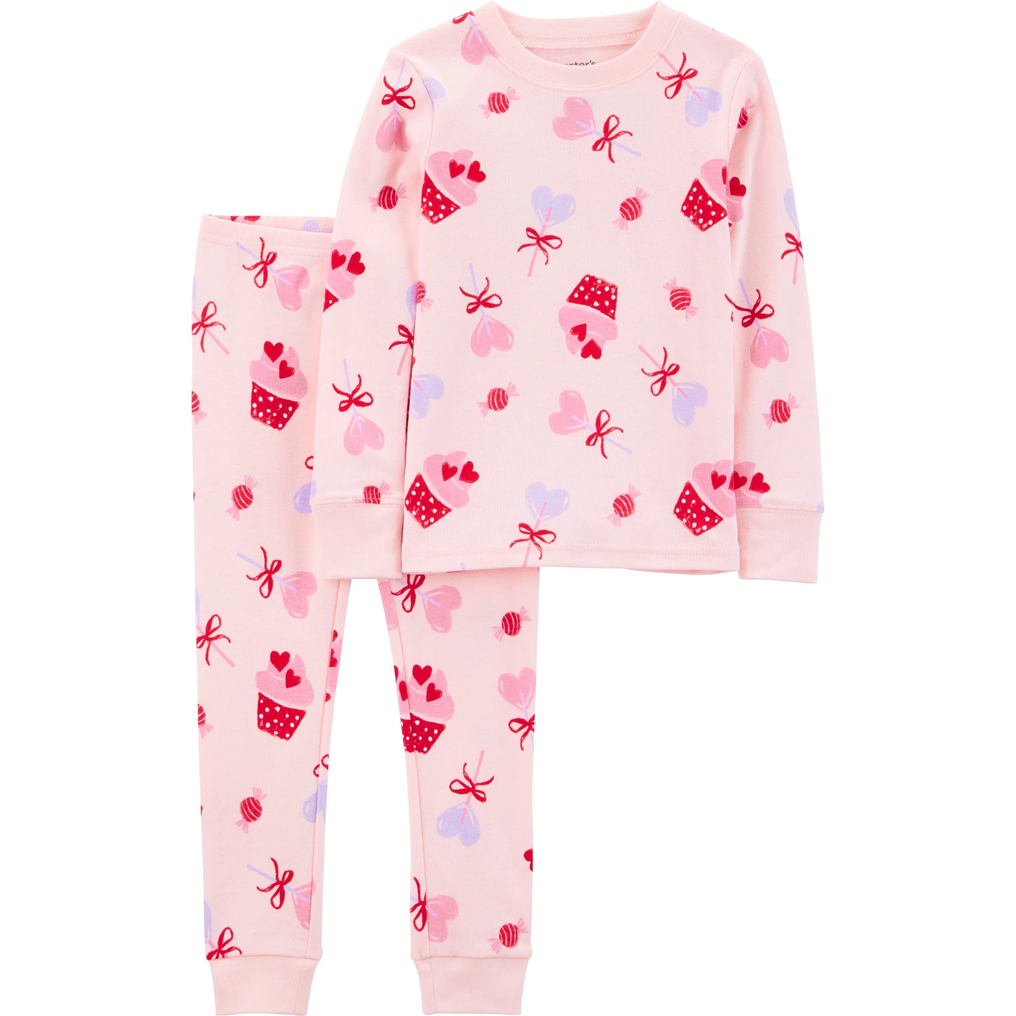Carter's Child of Mine Baby and Toddler Valentine's Pajama, 2-Piece, Sizes 12M-5T | Walmart (US)