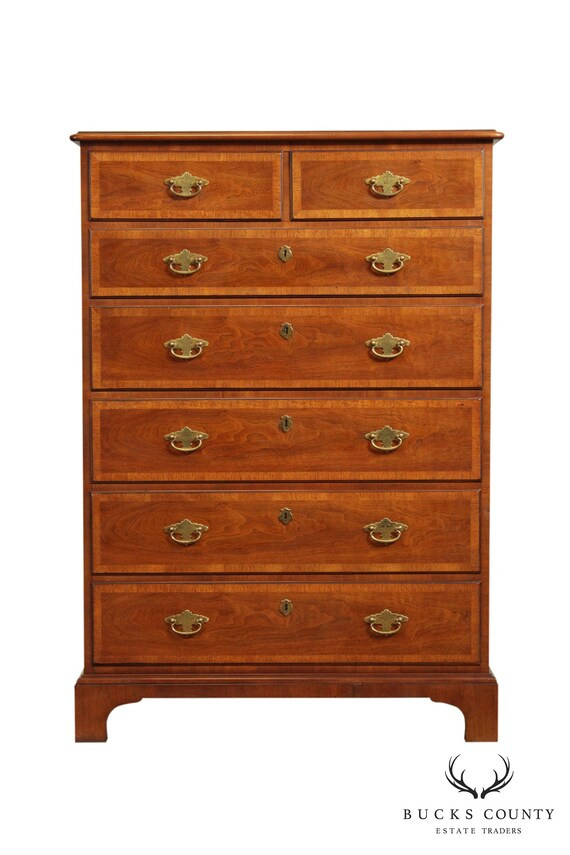 Henredon Folio Four Chippendale Style Walnut High Chest B | Etsy | Etsy (US)