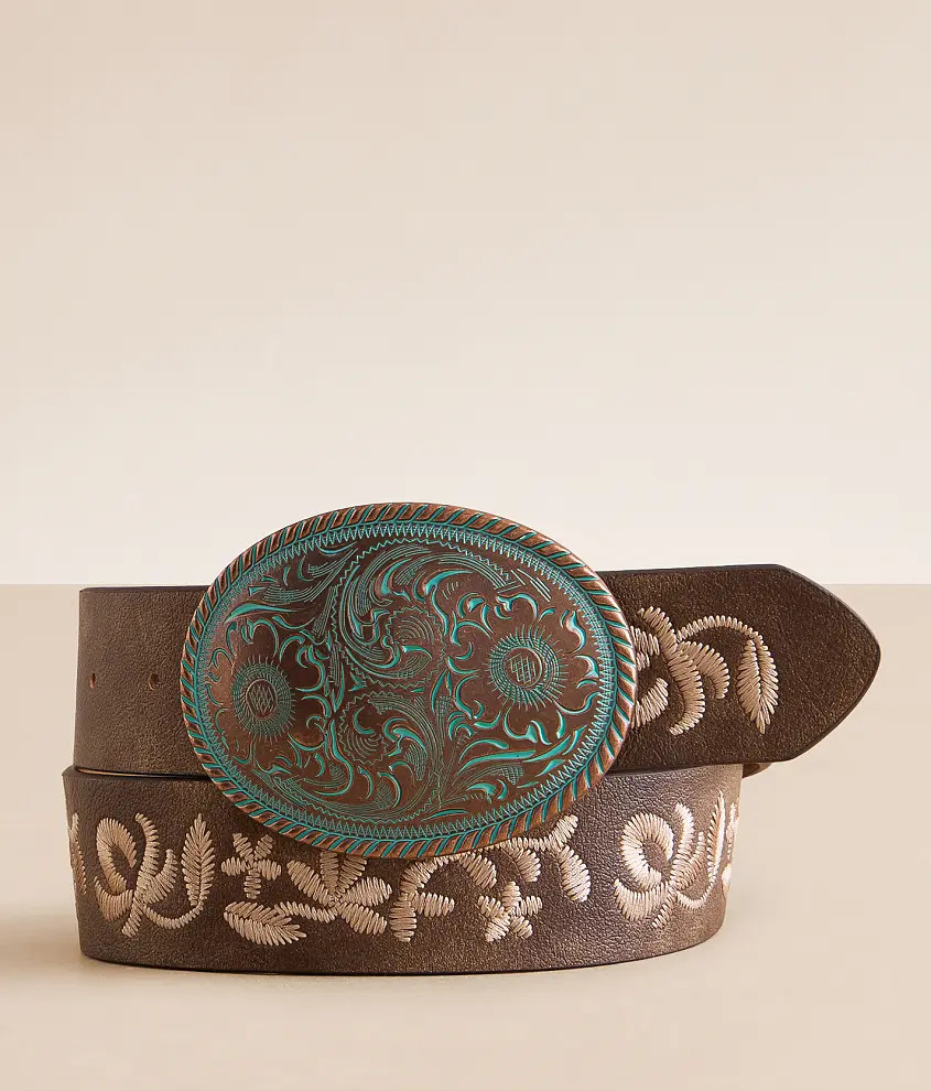 Western Embroidered Belt | Buckle