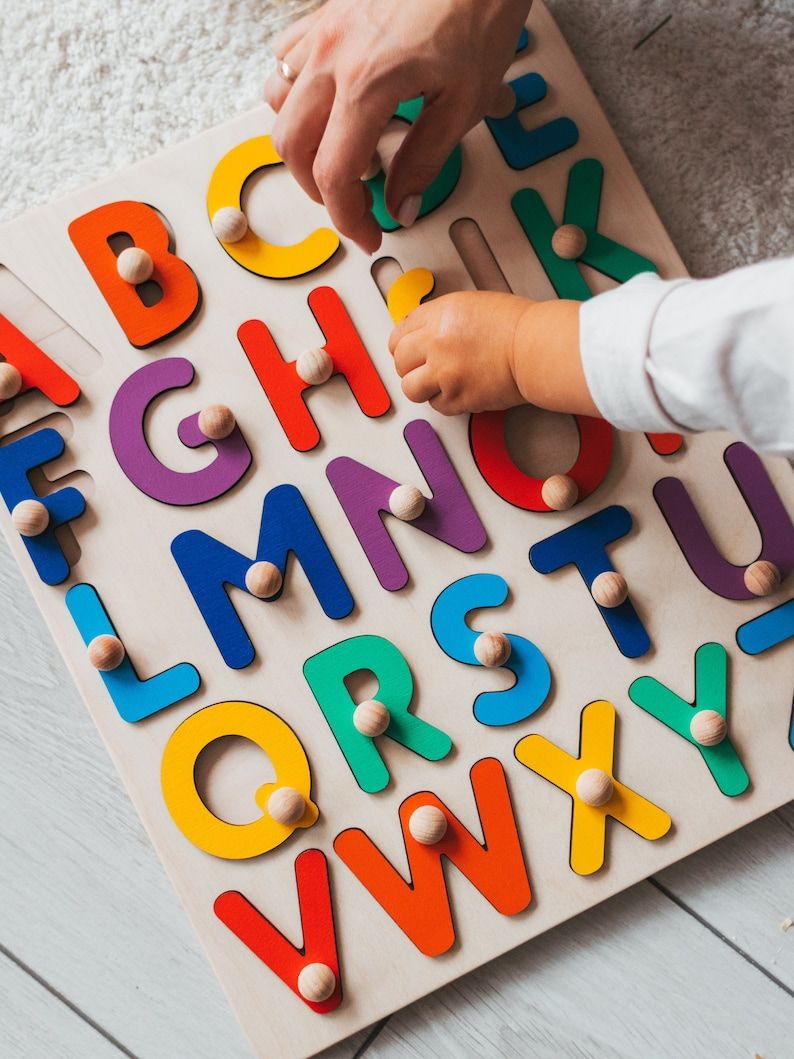 Rainbow ABC Puzzle - PreSchool Toys | Etsy (US)