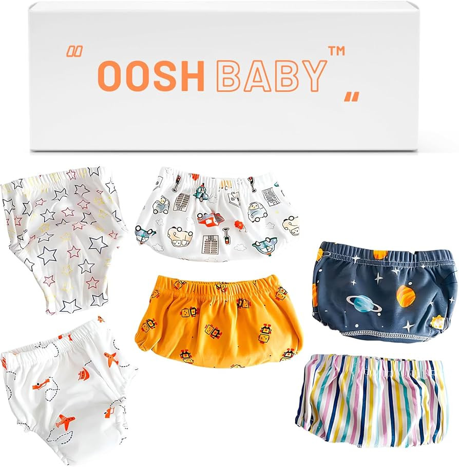 Oosh Baby Training Pants Reusable, Waterproof, Absorbent Potty Training Underwear Fits Toddler Bo... | Amazon (US)