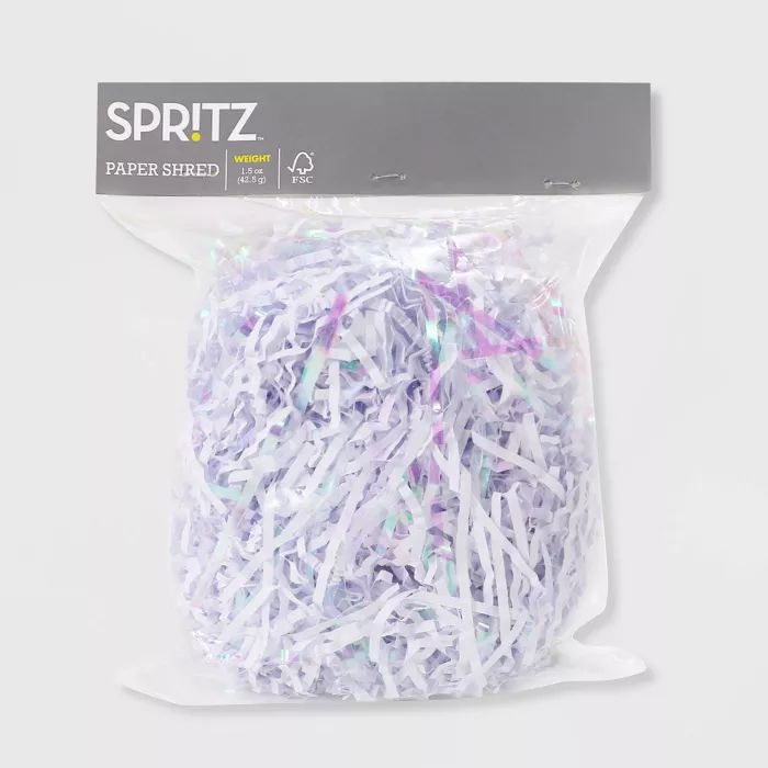 Iridescent Paper Shred White - Spritz™ | Target