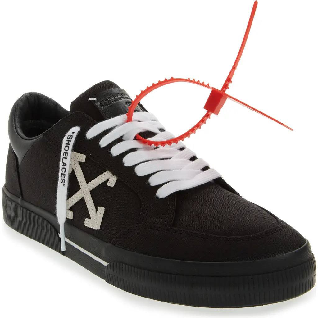 Off-White New Vulcanized Low Sneaker in Black - White at Nordstrom, Size 11Us | Nordstrom