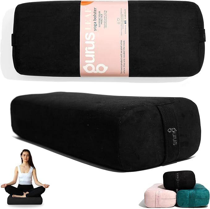 Gurus Yoga Bolster Pillow - Super Soft, Lightweight & Firm Support with our Yoga Bolster for Rest... | Amazon (US)