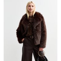 Women's Brown Faux Fur Coat New Look | New Look (UK)