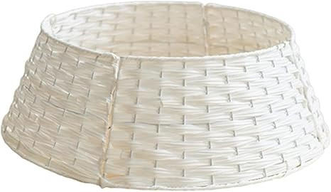 Christmas Tree Skirt Retro Round Basket Xmas Trees Foot Decor Collar for Home Festival Party Back... | Amazon (US)