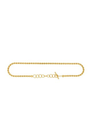 Saint Laurent Chain Belt in Metallic Gold | FWRD 